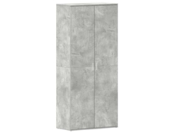 Zapatero gris con madera procesada MAISON EXCLUSIVE (80x39x178 cm)