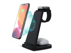 Cargador Sem Fio Qi Fast Para Apple, Samsung Yizhood Negro