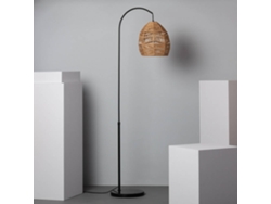 Lámpara de Pie LEDKIA (Beis - Cuerda de Cáñamo - 166x45x30 cm)