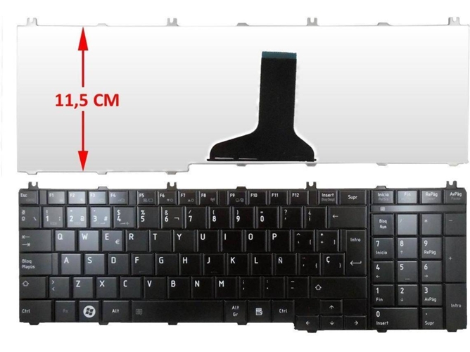 Teclado para Portátil Toshiba Satellite C650 C660