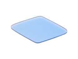 Herramienta de pedicura de nanovidrio para eliminar callosidades y piel muerta de los pies, lima azul para pies (forma de diamante).