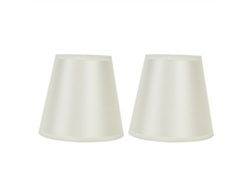 Lámpara de pared moderna con clip BJ-2pcs con lámpara de mesa E14 y tuerca PT11 - Beige