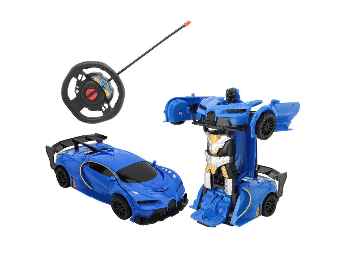 Dan26-coche De Juguete Eléctrico Transformable Con Control Remoto Modelo Simulación Para Niños Azul Oscuro 1:22