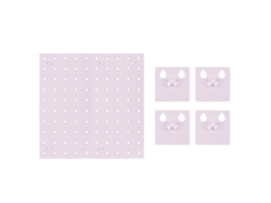 VVJIJILLY Suporte De Pegboard Horizontal Fácil De Instalar, Prateleira De Pegboard