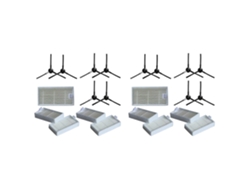 12 escovas laterais + 10 filtros para aspirador robô Lidl Silvercrest SSR 3000 A1 - Acessórios de substituição