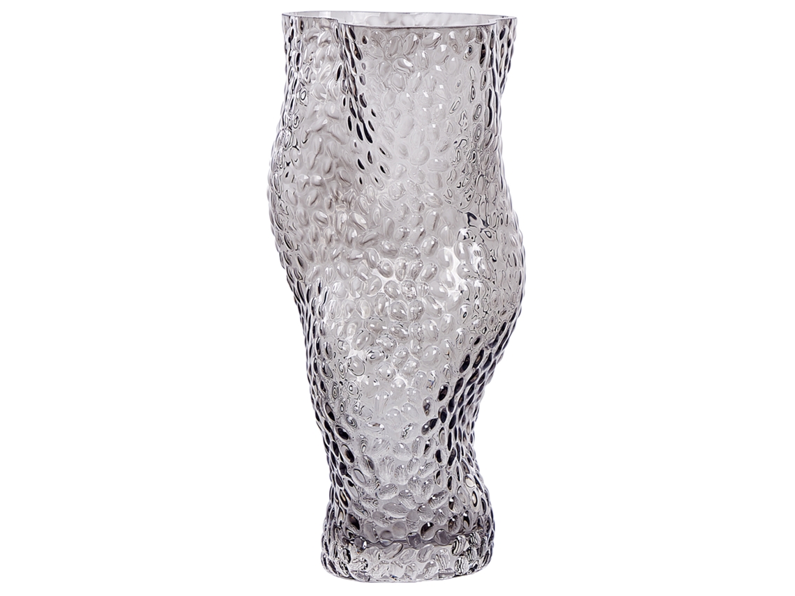Jarra De Flores Dytiko Vidro 31 Cm Cinzento