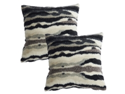 Fundas Para Cojín - 2 Piezas En Peluche Texturizado