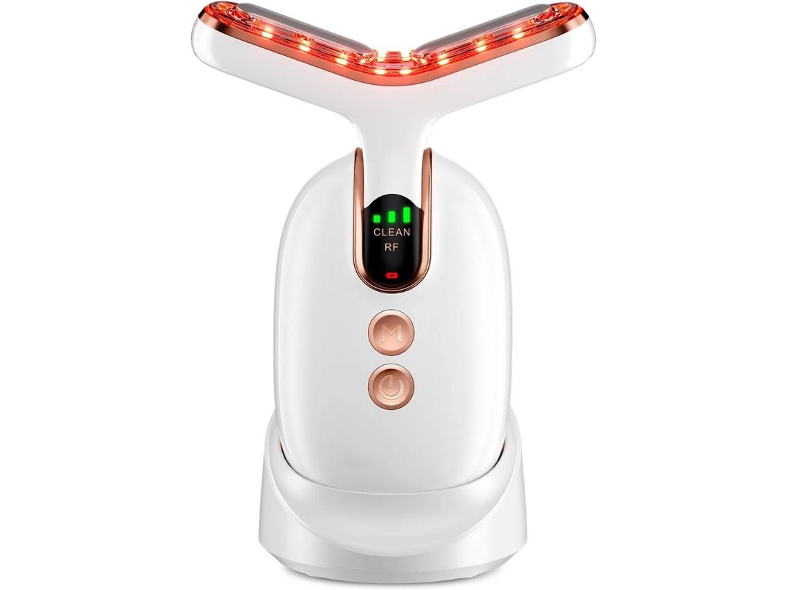 Dispositivo de belleza para cara y cuello masajeador facial multifuncional masajeador facial recargable para uso en casa con tres modos y tres niveles de intensidad acompañado IKIKSO