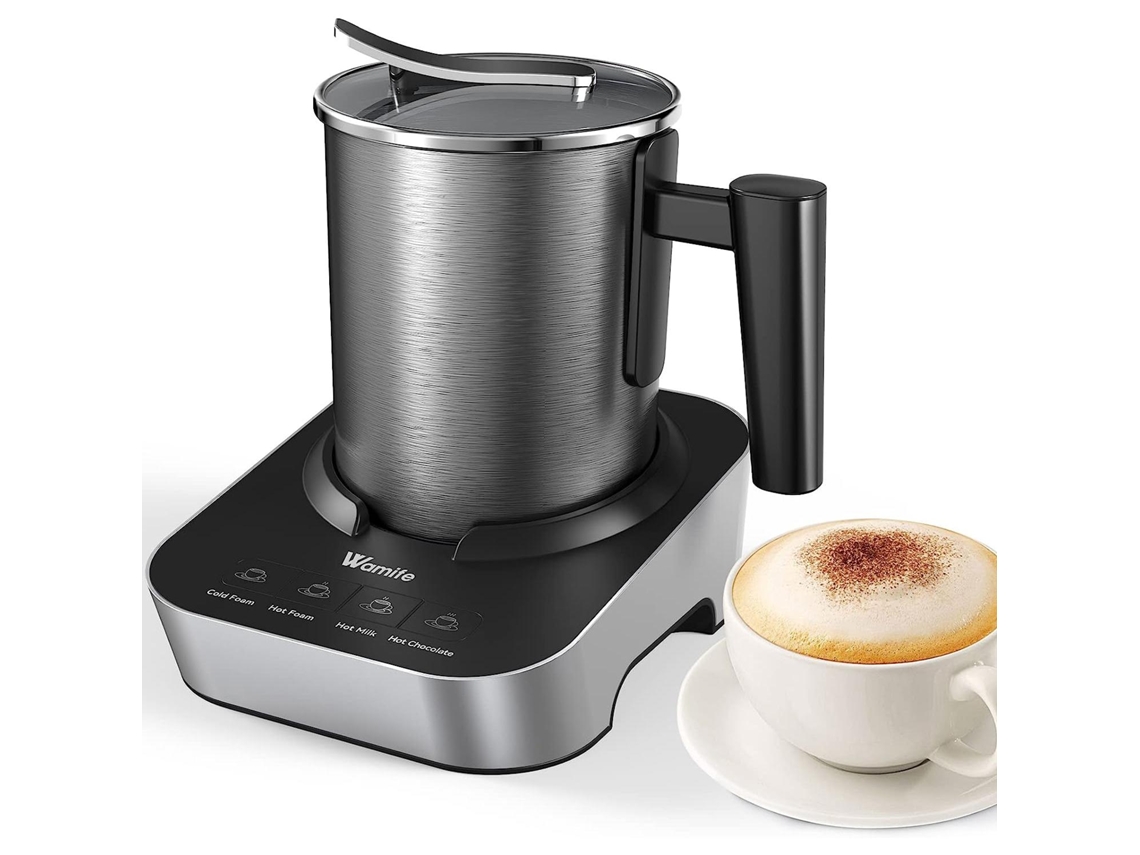 Espumador de leche eléctrico de 550 W, capacidad de 400 ml, con batidora 2 en 1. Mdug