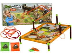 Bolsa para juegos de arcade, aro de lanzamiento, tablero de dinosaurio 2 en 1 B.active
