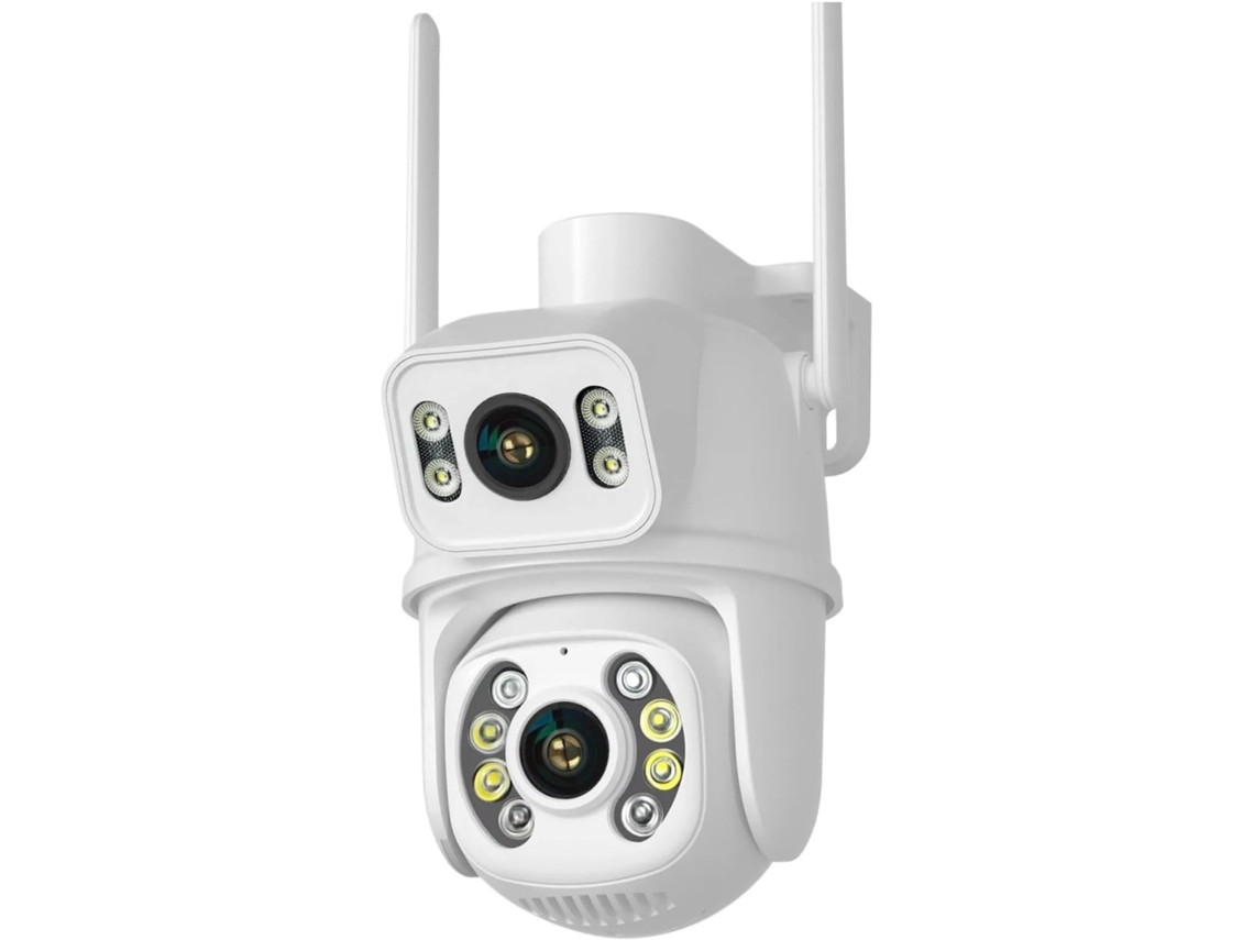 Cámara Ptz Wifi 4k De 8 Mp Con Doble Lente Y Pantalla, Detección De Personas Mediante Ia.