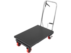 Mesa elevadora de tijera hidráulica manual Succebuy de 226 kg (500 lb), 72 cm (28,5") de alto, color negro
