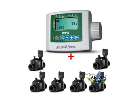 Kit Programador Wpx6 6 Electroválvulas de Riego 100Hv 9V 1 RAIN BIRD RAIN BIRD