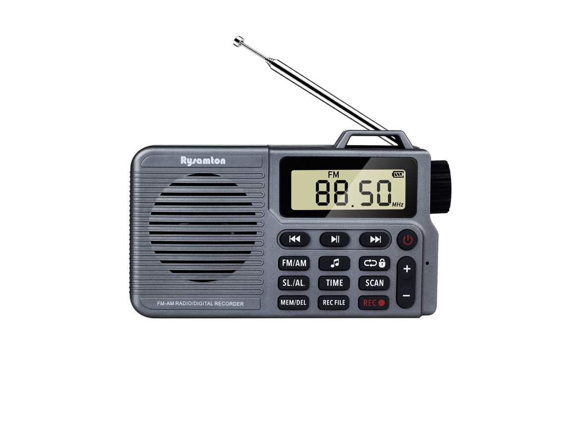Radio digital portátil AM/FM con grabadora, altavoz Bluetooth 5.0, alarma y temporizador de apagado para uso diario y relajación. Viewleaf
