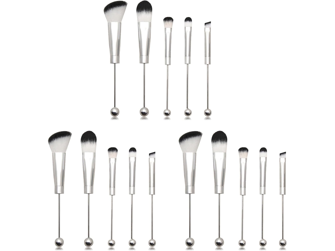 Set de 3 brochas de maquillaje SFUSHOS con perlas de silicona