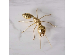 Figuras de Animais de Latão Linjou Gold Escultura Decoração de Mesa para Lar Escritório Carro