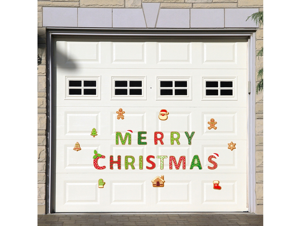 Decoraciones navideñas para puertas de garaje, pegatinas magnéticas para refrigerador de coche, decoración del hogar DIY NEVEANCE