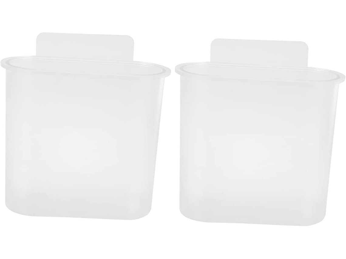 Organizador de pared para cepillos de dientes eléctricos, 2 piezas, perforado, transparente, con drenaje, compatible con Gokoco