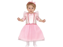 Disfraz de Bebé DISFRAZZES Princesa Rosa (Talla: 6 a 12 meses)