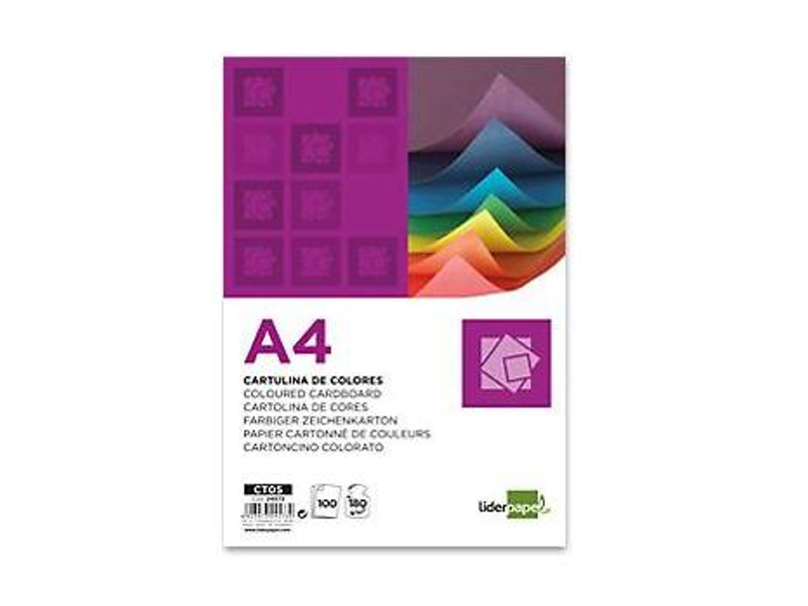 Cartolina 180 Grs/Mã¬. Liderpapel 100 Folhas, A4, Oro