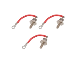 3 Diodos Rectificadores Zx25 12 Para Generador Diésel De 25 A, Repuestos Con Rosca Roja.