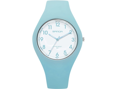 VEANXIN Relojes Deportivos para Reloj con Correa de Silicona Dulce Reloj de Pulsera Impermeable-Azul