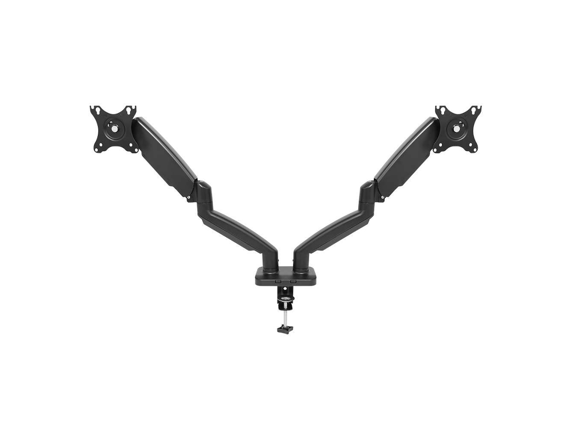 Soporte de Monitor 1LIFE 13' - 27' con Amortiguador para 2 Monitores Articulado Negro