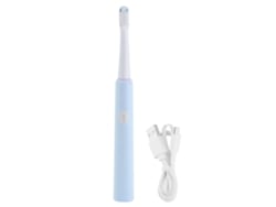 Cepillo de dientes eléctrico recargable Baok SN301 con ondas sonoras para adultos, resistente al agua, blanqueador, dispositivo de higiene bucal con cabezales suaves, USB DC5V, azul