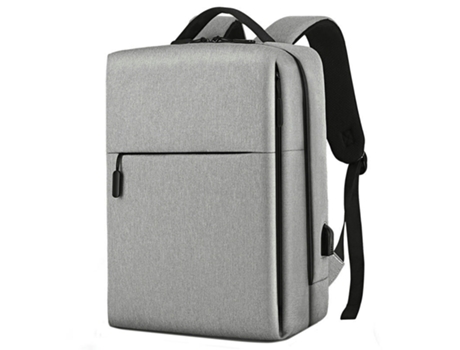 Mochila Mochila para computadora Mochila Escolar para Estudiantes para Hombres Mochila de Carga Impermeable-Gris Claro