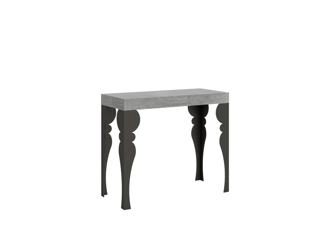Consolas Paxon Premium Extensible hasta 300 cm ITAMOBY (90 x 40 x 77 cm - Paneles de Melamina - Cemento)