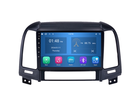Autoradio 4GB RAM64GB ROM ROVERONE para Hyundai Santa Fe 2 2006 - 2012 CarPlay Android Coche Radio Bluetooth Navegación
