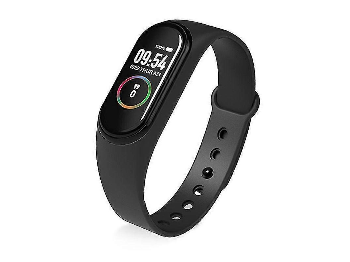 Reloj inteligente M4 con monitor de ritmo cardíaco y presión arterial, pulsera de fitness, tienda Jinyubo