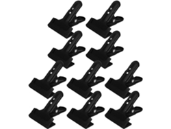 Juego Topbathy con 10 pinzas de resorte de hierro para fondos fotográficos. Metal duradero con puntas de goma.