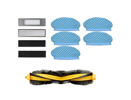 1 cepillo de rodillo, 2 filtros, 5 paños de fregona para aspiradora Ecovacs Deebot Ozmo 920 950