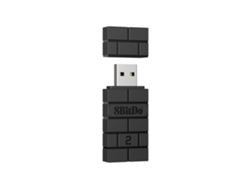 Adaptador inalámbrico Bluetooth USB 2 compatible con Switch 2, PS3/PS5, Xbox, Joy-Con, PC, Raspberry Pi (negro) Aeuzwr (Windows/Mac)