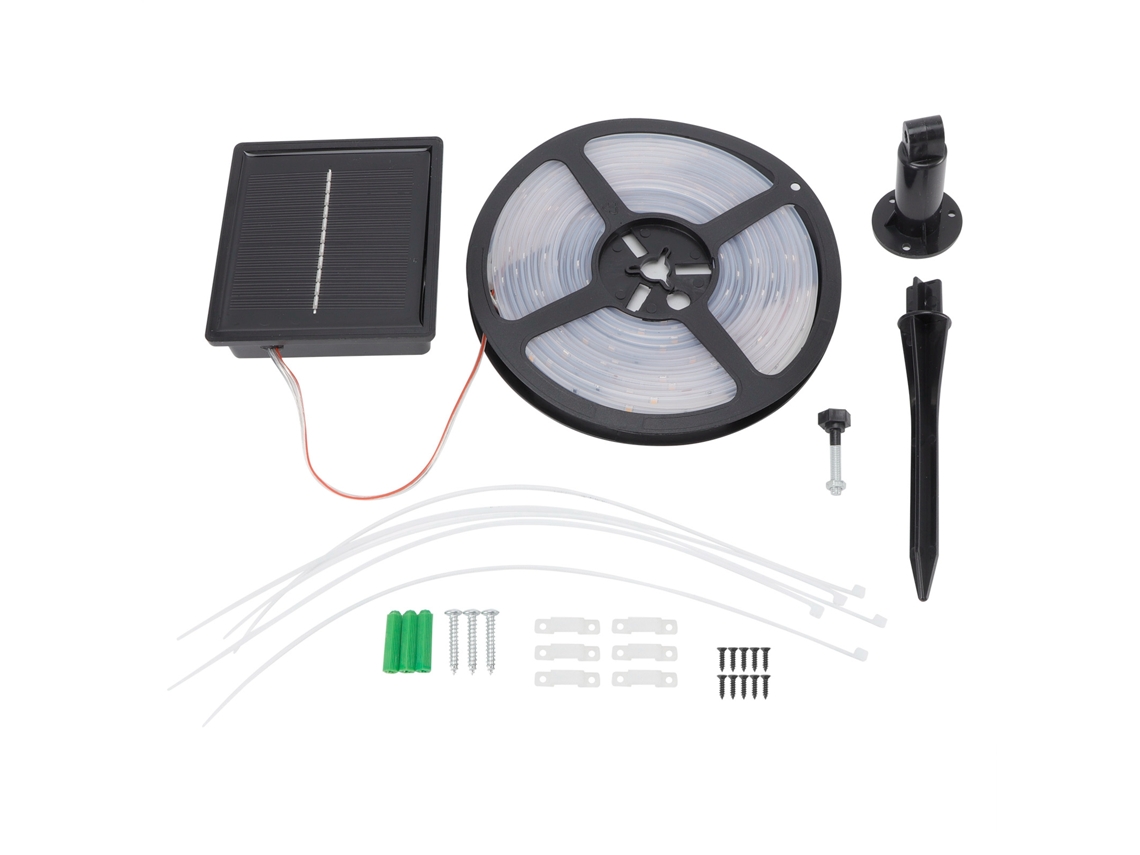 2026-cinta De Luces Solares Impermeable 5m 100led Para Jardín Exterior Decoración Cesped