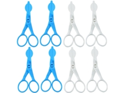 Tijeras Para Pasteles Y Herramienta Para Transferir Flores De Crema, 12 Piezas, Plástico Abs Azul Y Blanco.
