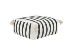 Cojín de suelo BELIANI Ashti de Algodón Negro/blanco 45x45x20