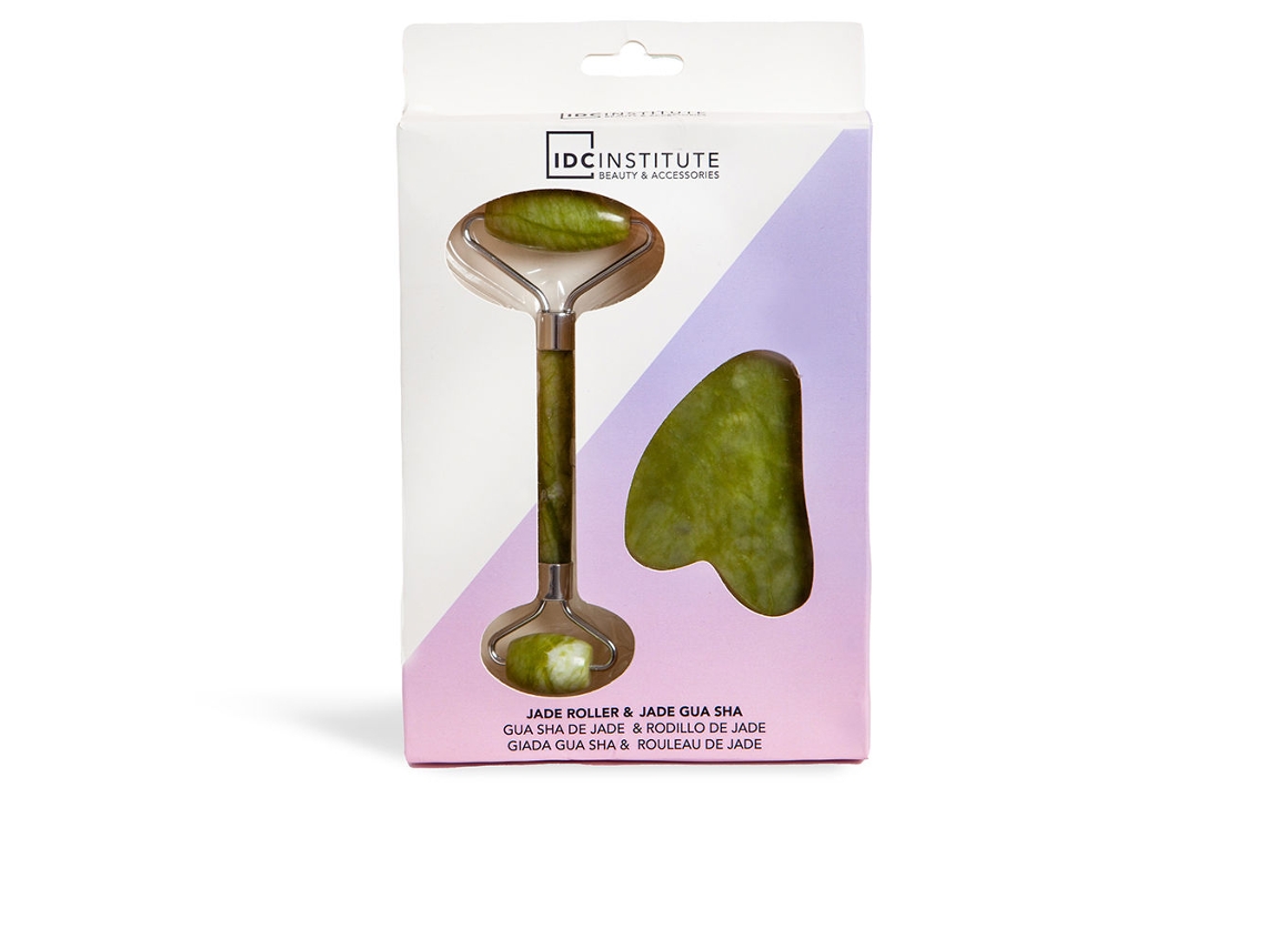 Juego de Jade Gua Sha y Rodillo de Jade 2 Piezas 2 Pz IDC