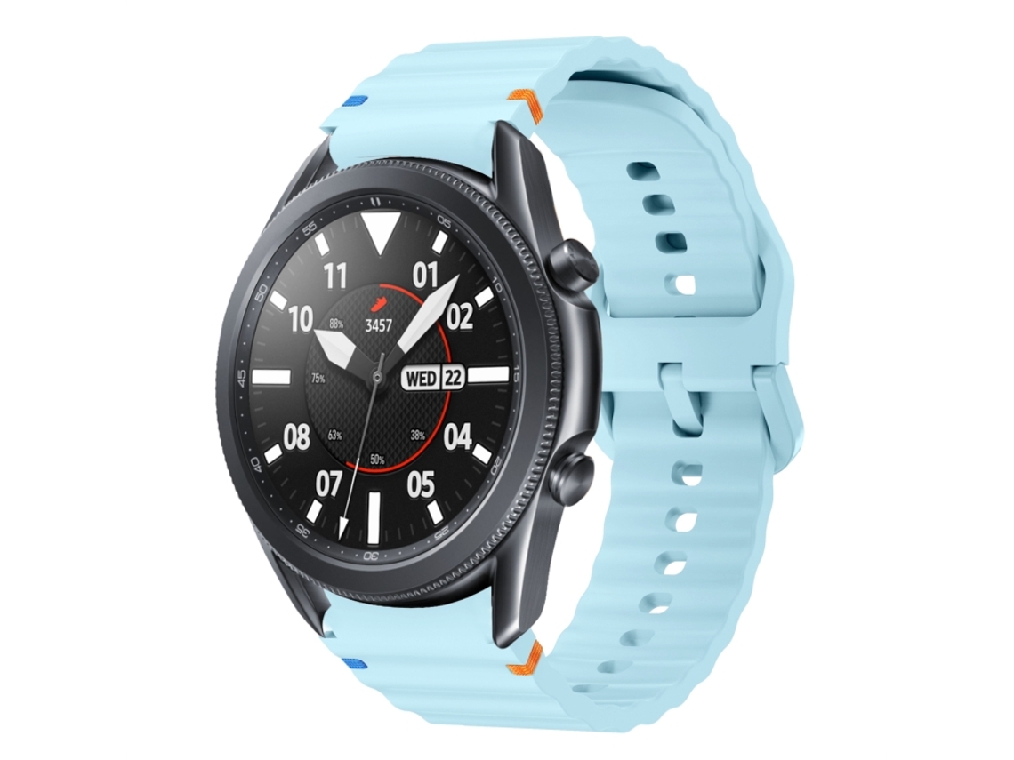 Correa de silicona cosida para Samsung Galaxy Watch 3 con patrón de ondas CSYY (41 mm)
