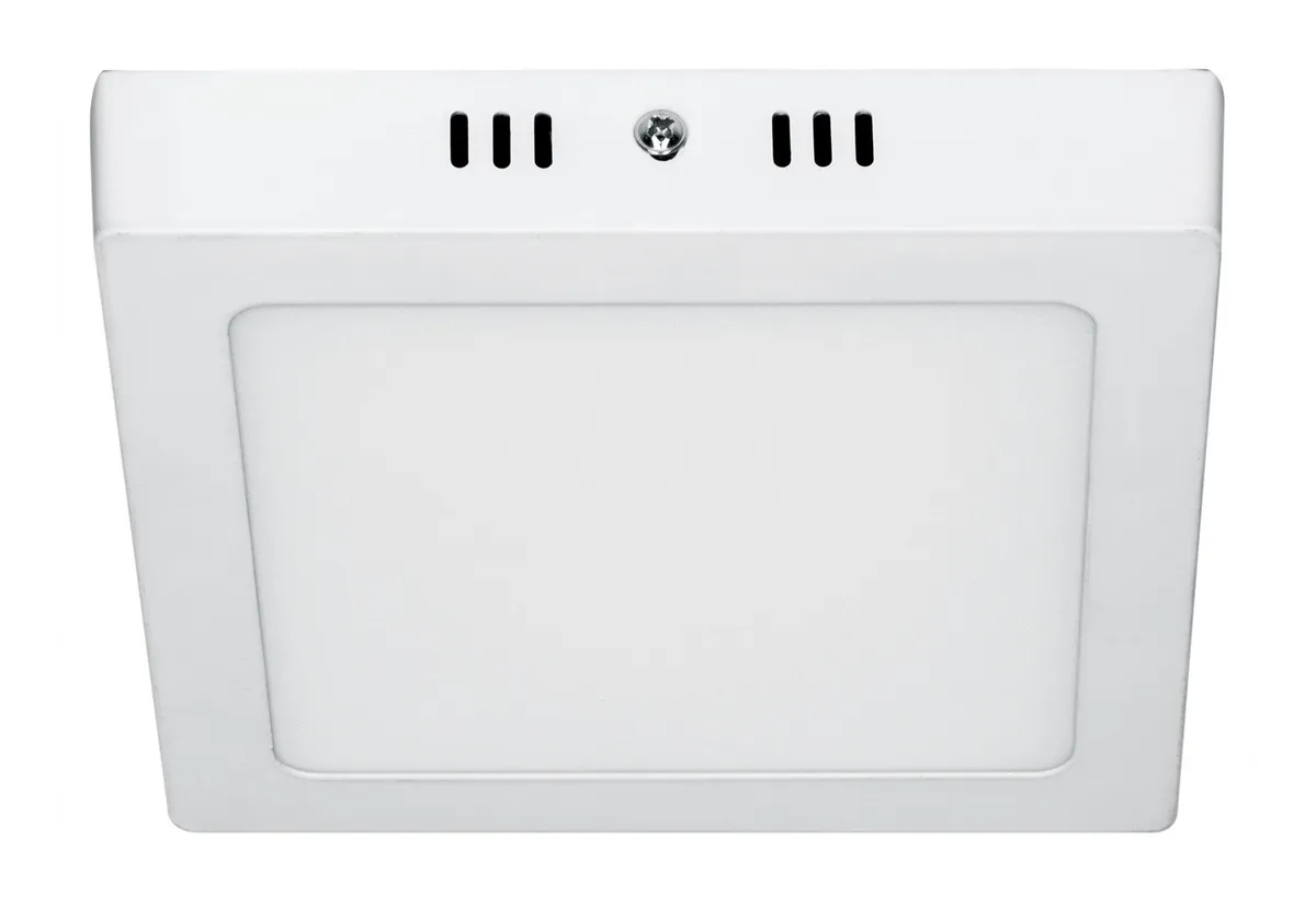 Luminária De Teto Quadrada 12w 6500k Led Volteck 47443 Estrutura Brancavayotoy