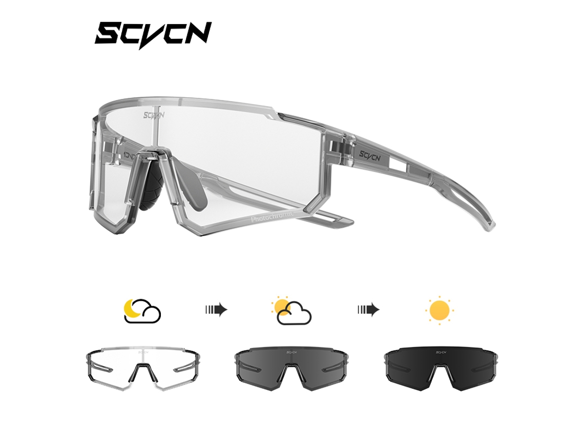 Gafas de ciclismo unisex MDUG con protección UV400, multicolor y antirreflejos (modelo fotocromático 3)
