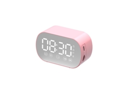 Altavoz Bluetooth inalámbrico Yuysan, despertador, audio compatible con reproducción de tarjetas S15, color rosa