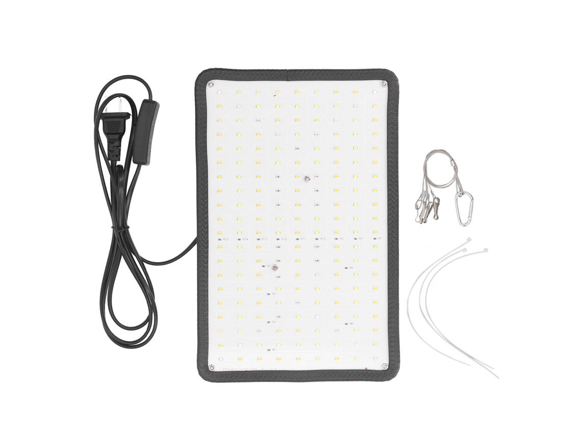2026-luz De Crecimiento De Plantas 180 Leds Luz Roja Blanca Cálida Lámpara Colgante Para Flores Verduras Frutas Suculentas