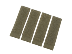 4 Parches De Velcro De Nailon Con Sistema Molle Para Chalecos De Caza Y Tiro (color Verde Oliva).