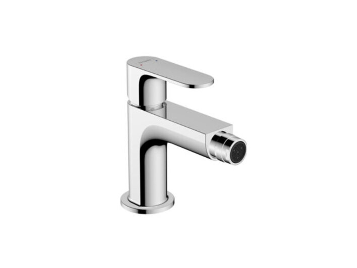 HANSGROHE Rebris S HANSGROHE Rebris S mezclador monomando de bidé con desagüe metálico, proyección de 120 mm, 72212, Color: cromado