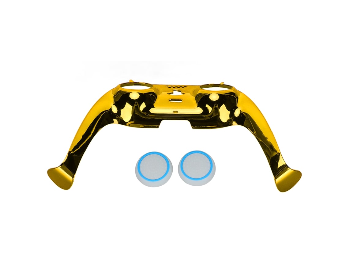 Painel Frontal Para Controle Ps5 Diy Com Capas De Joystick Acessorios De Decoração Dourado