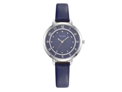 Reloj De Pulsera De Cuarzo Yolako Para Mujer, Estilo Casual Y Moderno, Con Esfera Redonda Azul Oscuro.
