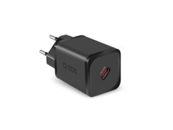 Cargador SBS Miniwall (Gan -Tipo C - 45 W - Negro)