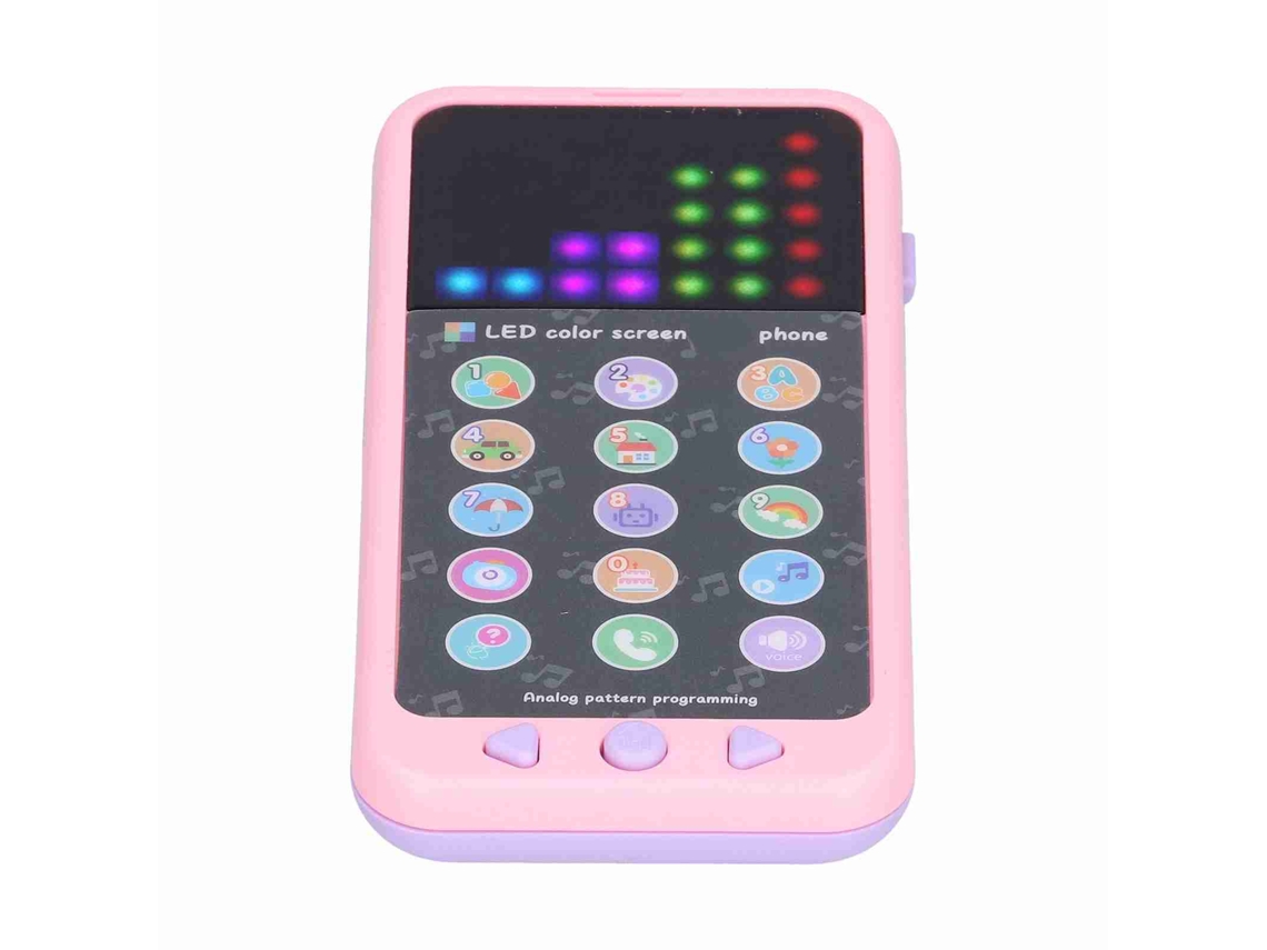 Bj-brinquedo Telefone Para Bebês Com Tela Colorida, Música E Educação Precoce, Telefone Infantil Rosa